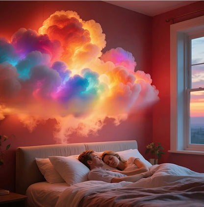 Iridescent Thunder Cloud Lamp – Magical Room Glow