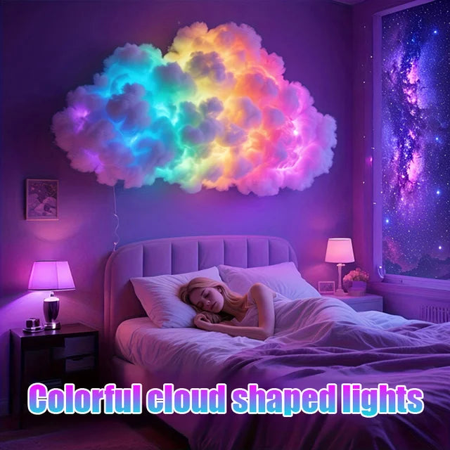 Iridescent Thunder Cloud Lamp – Magical Room Glow