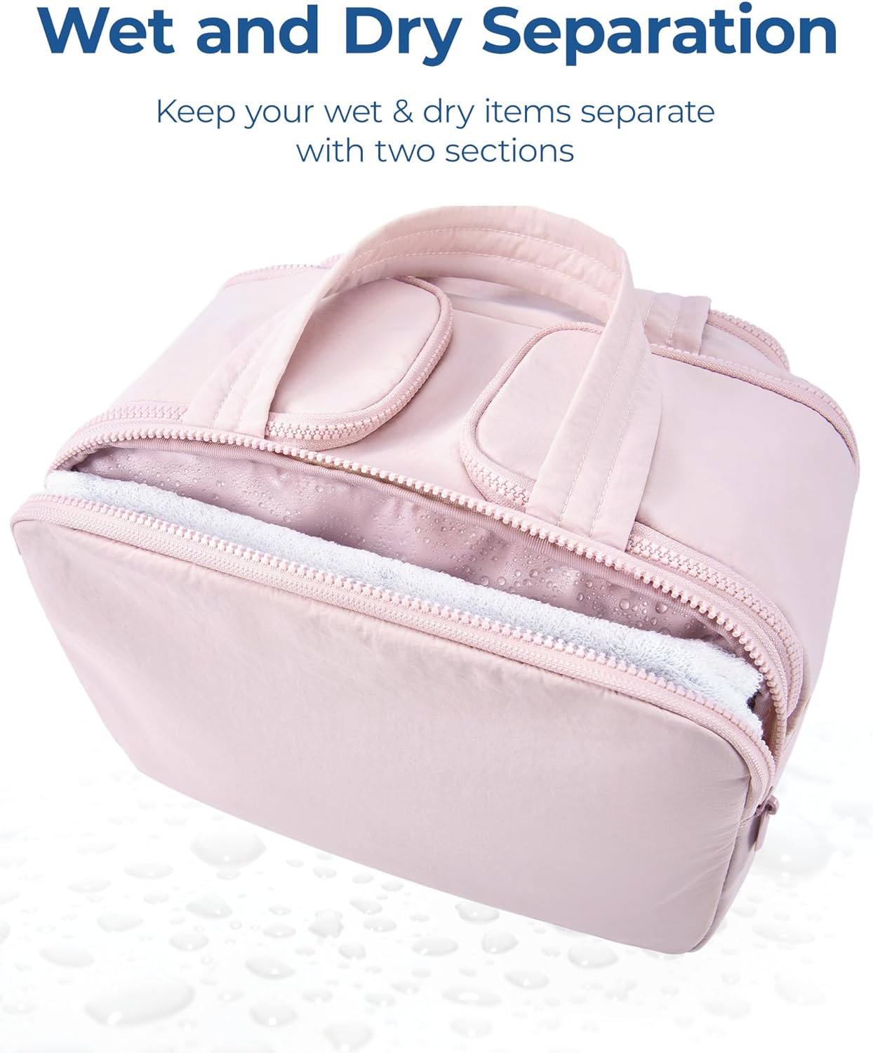 Crush 4-in-1 Puffy Toiletry & Makeup Travel Bag – Large Capacity Multi-Compartment Organizer