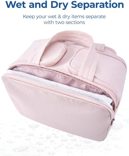 Crush 4-in-1 Puffy Toiletry & Makeup Travel Bag – Large Capacity Multi-Compartment Organizer