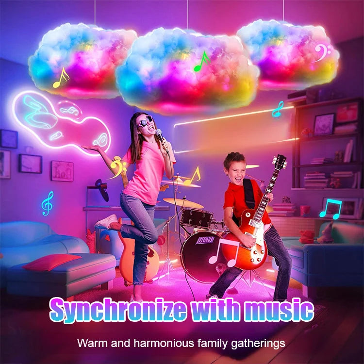 Iridescent Thunder Cloud Lamp – Magical Room Glow