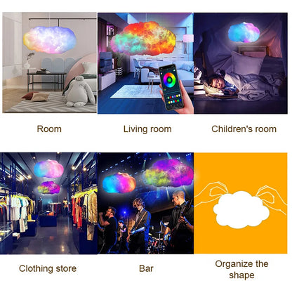 Iridescent Thunder Cloud Lamp – Magical Room Glow