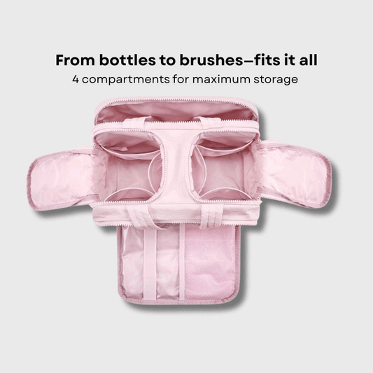 Crush 4-in-1 Puffy Toiletry & Makeup Travel Bag – Large Capacity Multi-Compartment Organizer