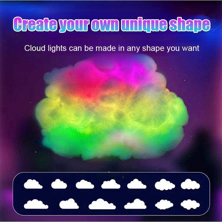 Iridescent Thunder Cloud Lamp – Magical Room Glow