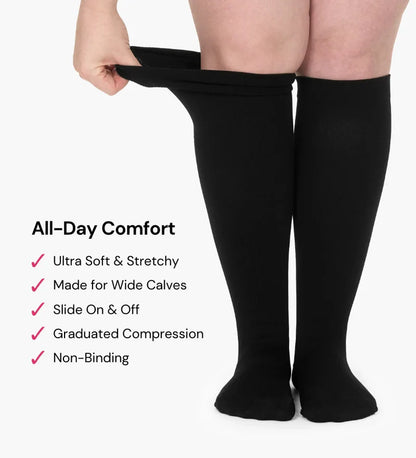 Wide Compression Socks For Pain Relief