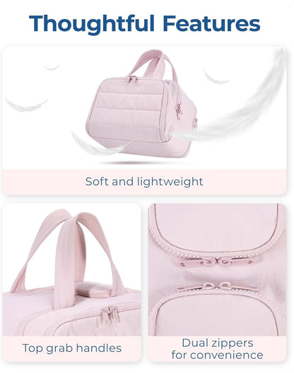 Crush 4-in-1 Puffy Toiletry & Makeup Travel Bag – Large Capacity Multi-Compartment Organizer