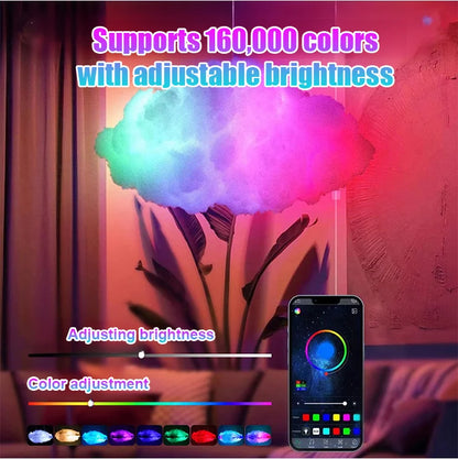 Iridescent Thunder Cloud Lamp – Magical Room Glow