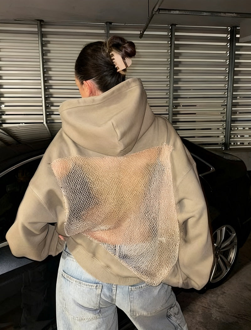 Crystal-Mesh Hoodie
